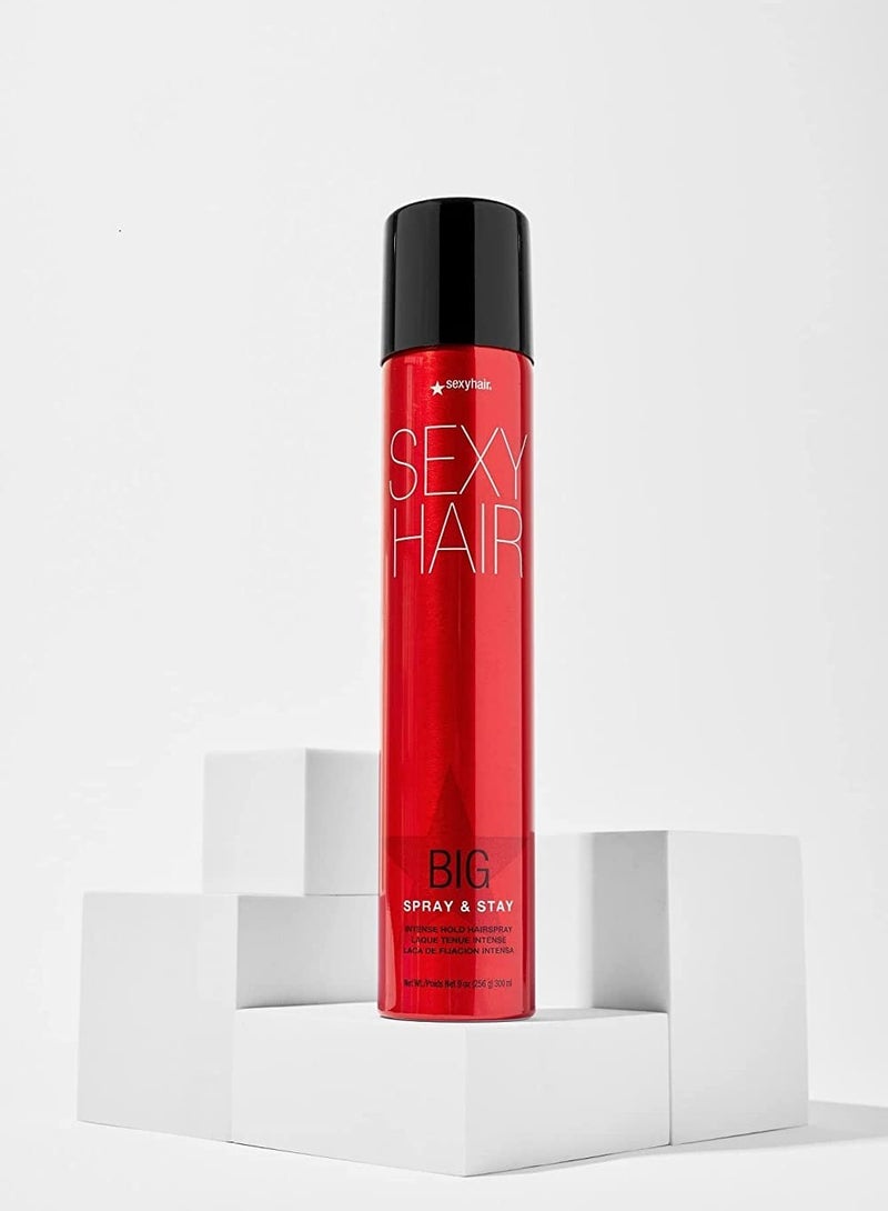 Big Spray & Stay Intense Hold Hairspray | Extreme Hold and Shine | Up to 72 Hour Humidity Resistance | All Hair Types