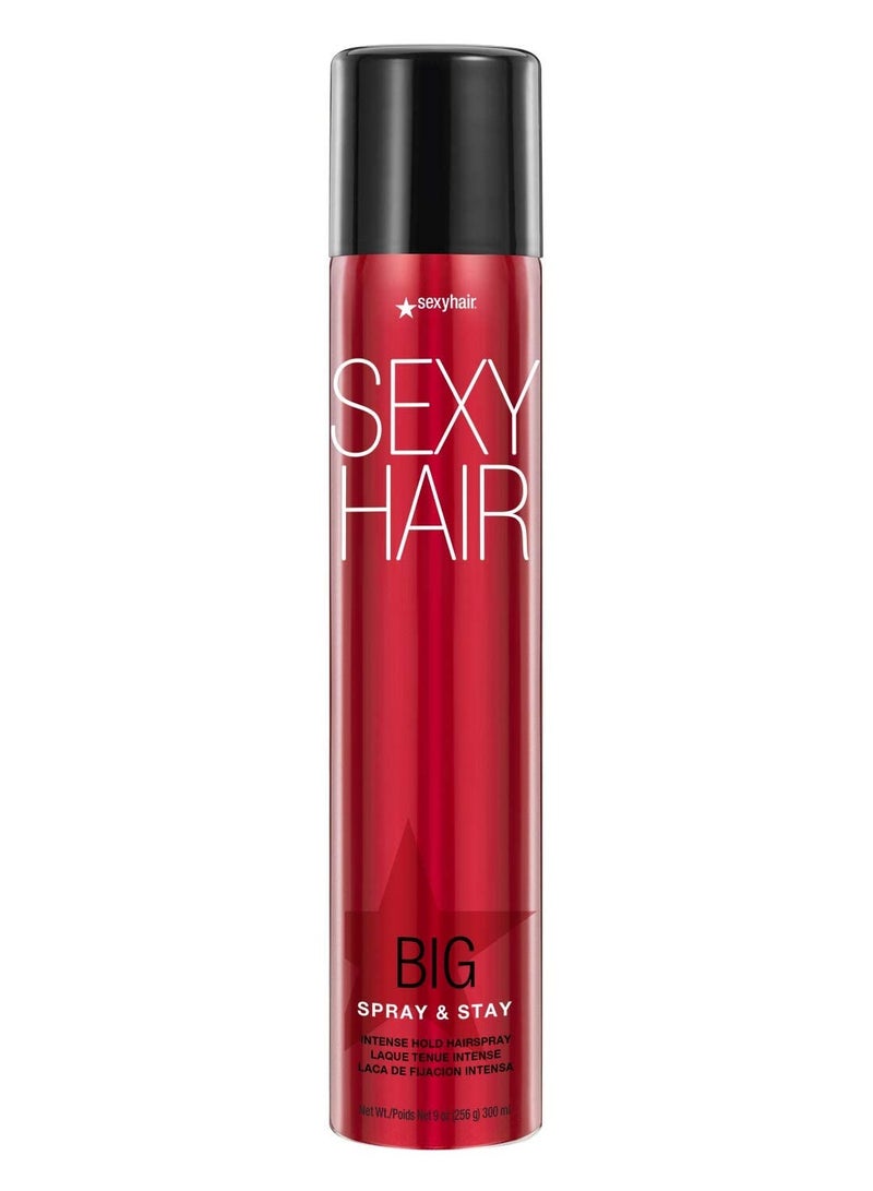 Big Spray & Stay Intense Hold Hairspray | Extreme Hold and Shine | Up to 72 Hour Humidity Resistance | All Hair Types