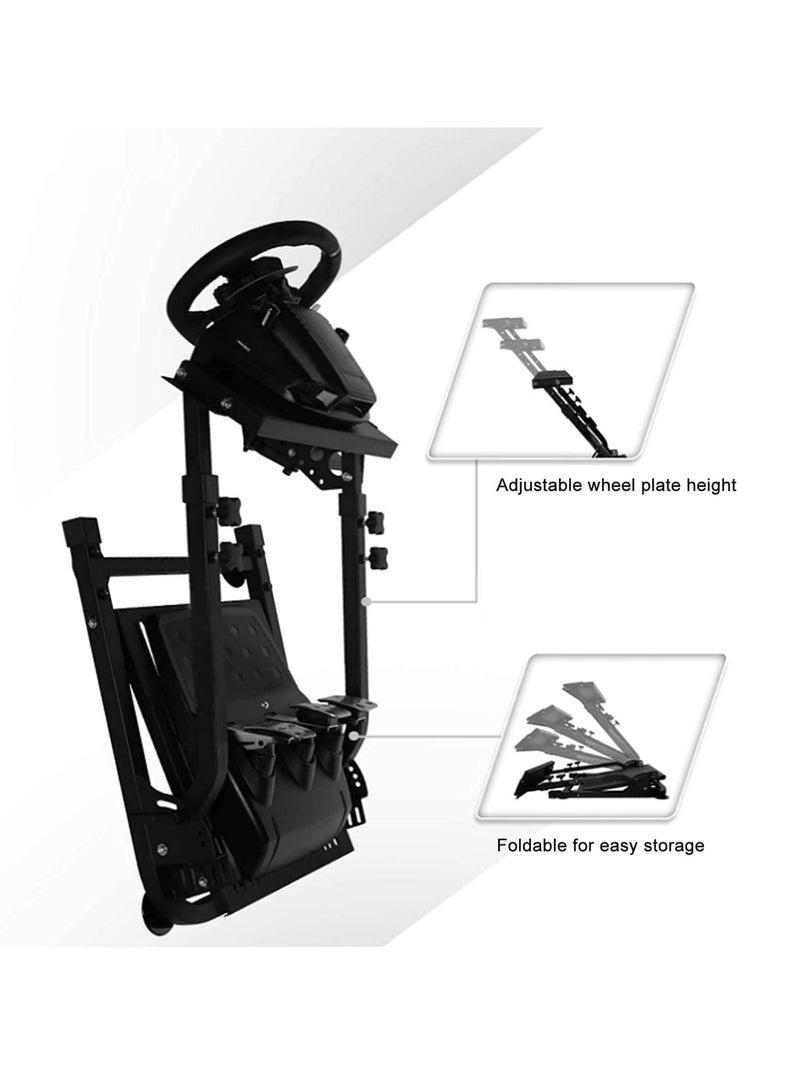 Foldable Racing Steering Wheel Stand for Logitech G25/G27/G29/G920/AG204 and Thrustmaster