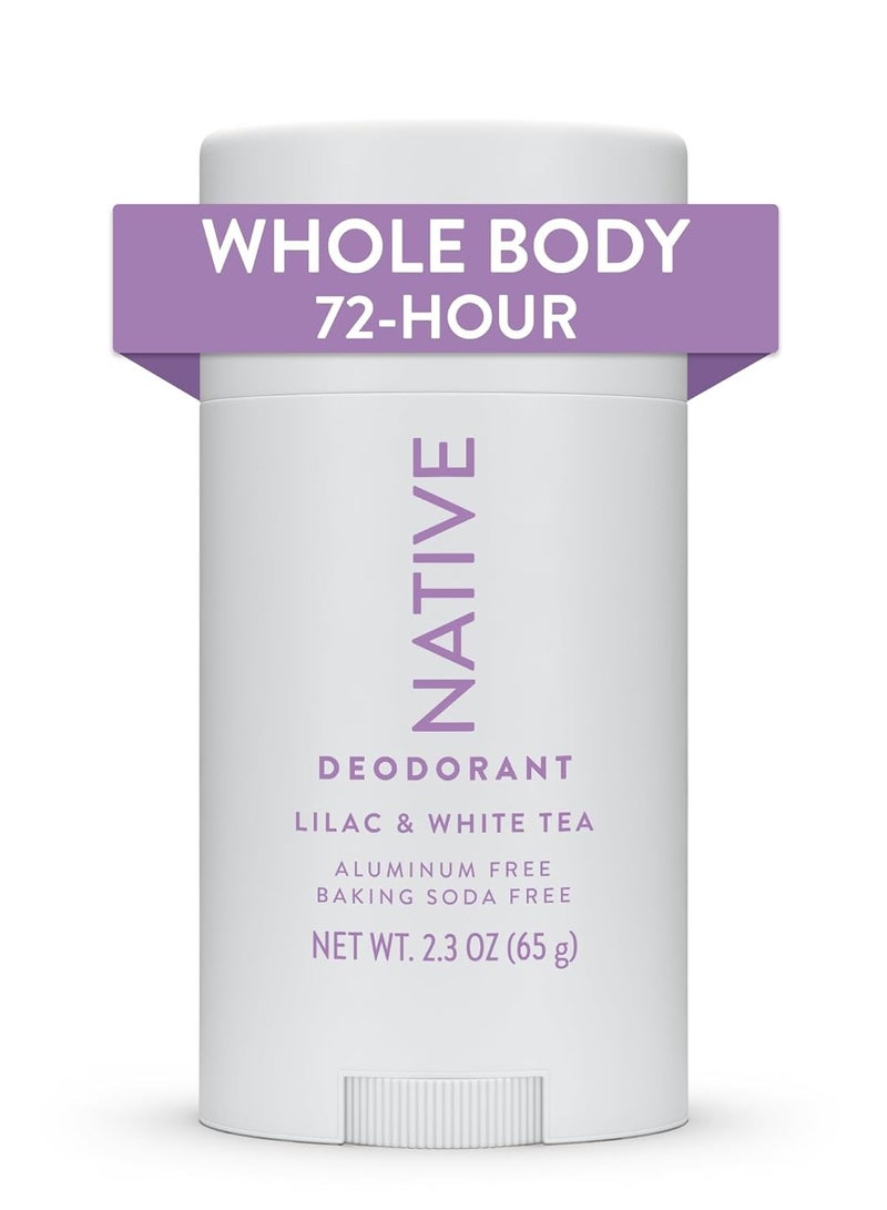 Native Whole Body Deodorant Stick Contains Naturally Derived Ingredients, Deodorant for Men and Women | 72 Hour Odor Protection, Aluminum Free with Coconut Oil and Shea Butter | Lilac & Tea