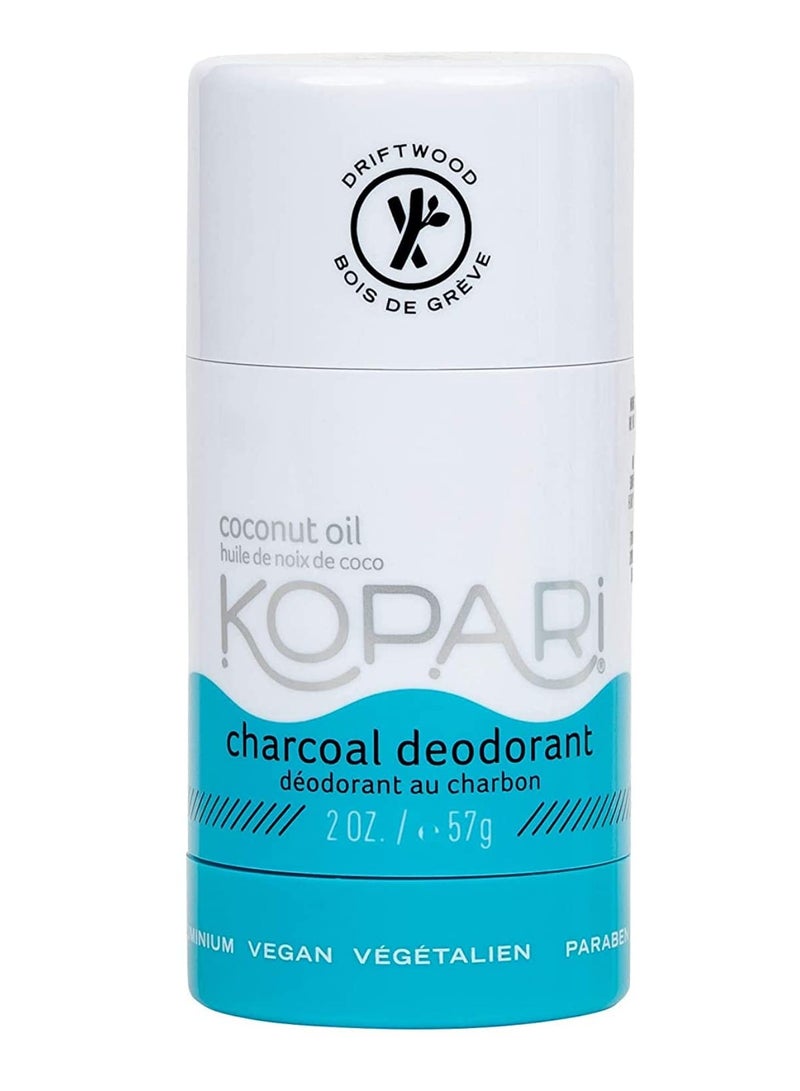 Kopari Deodorant for Women with Organic Coconut Oil | Aluminum Free Deodorant | Non Toxic Deodorant, Vegan, Gluten Free, Paraben Free, Deodorant for Men & Women | 2.0 oz | Charcoal