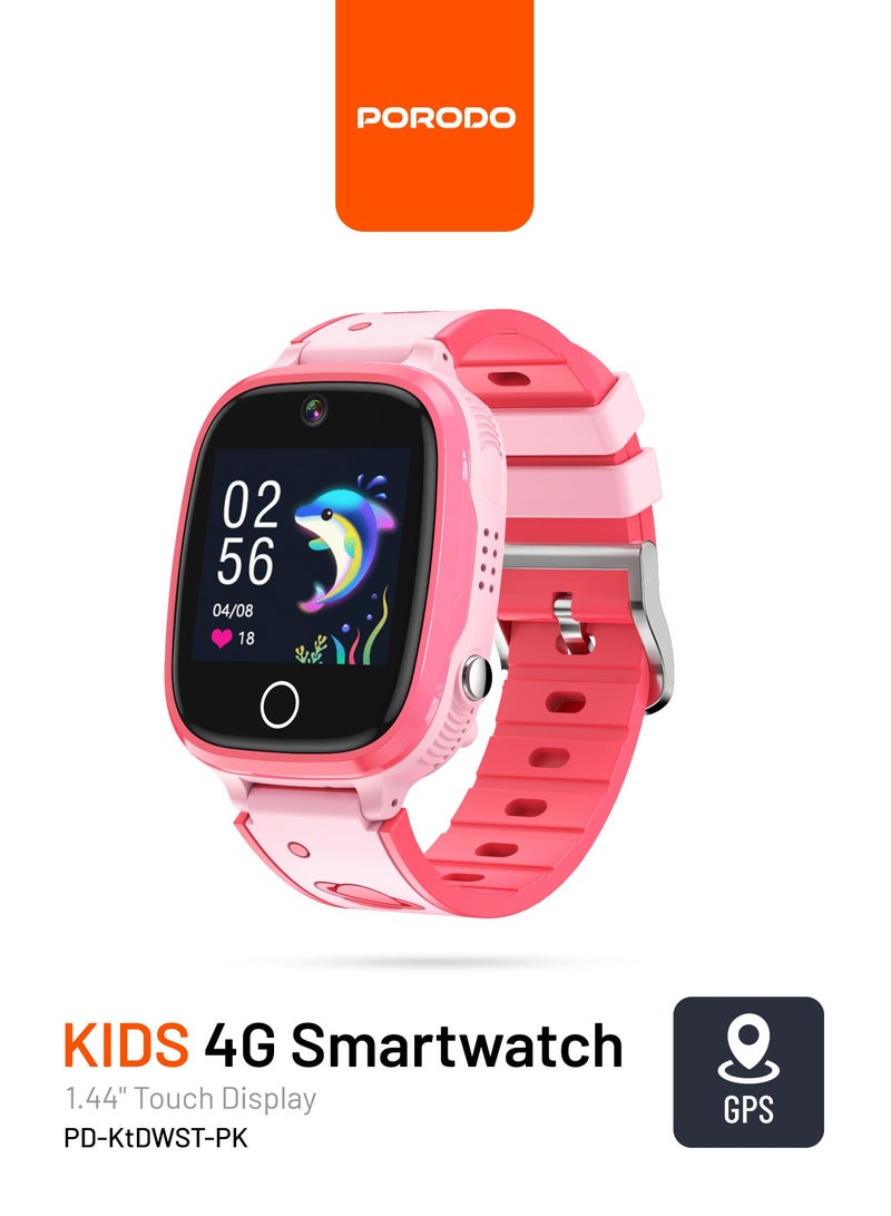 4G Kids GPS Smart Watch 4G with Setracker 2 app - Pink