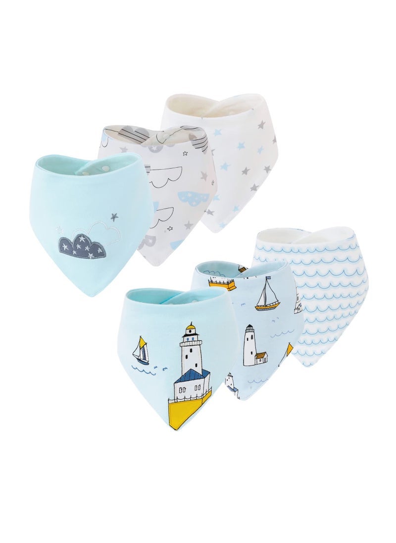 Baby Bibs, Baby Bandana Drool Bibs 100% Cotton for Boys Girls Unisex for Teething and Drooling