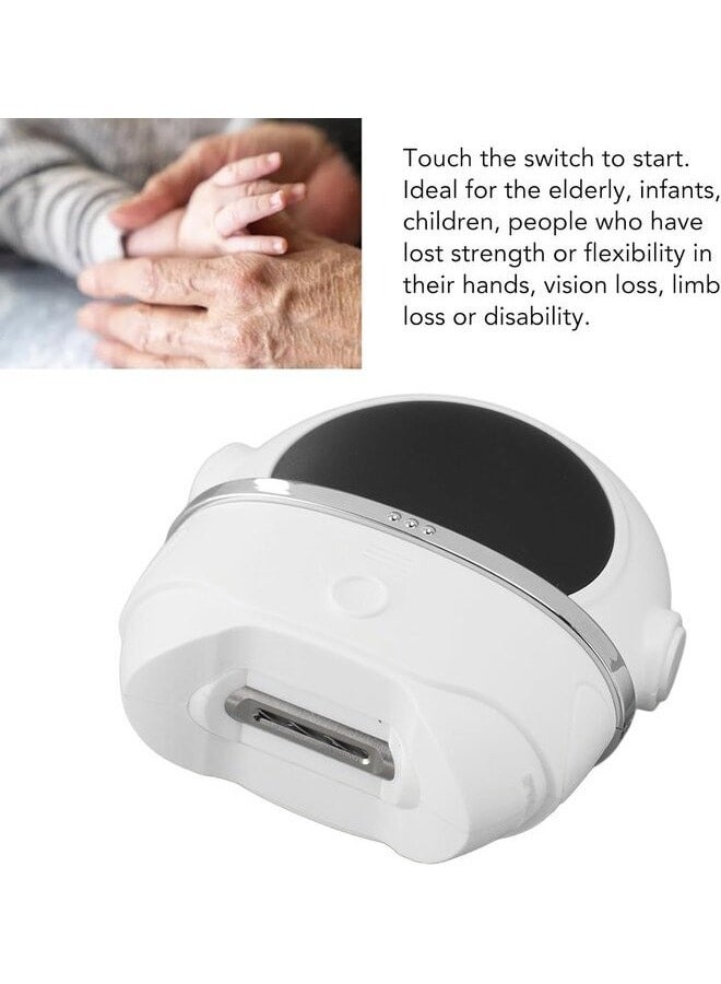 Green Lion Rechargeable Electric Nail Clipper, 500mAh, Safe Curved Blades, Portable