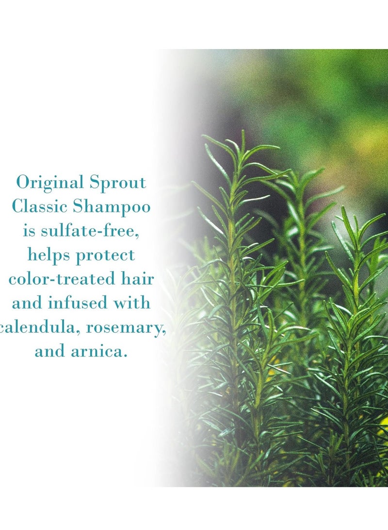 Original Sprout Classic Shampoo for All Hair Types, Sulfate Free and Vegan Shampoo, 32 oz. Bottle