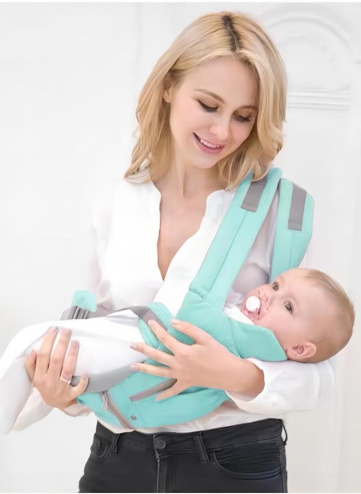 4-In-1 Soft Ergonomic Convertible Front And Back Face-In And Face-Out Carry Sling, 0 - 36 Months, 7 - 45 Lbs, Green