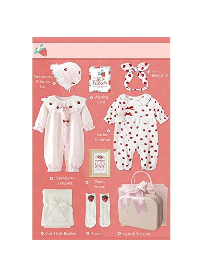 All In One Gift New Born Baby Gift Set - Strawberry