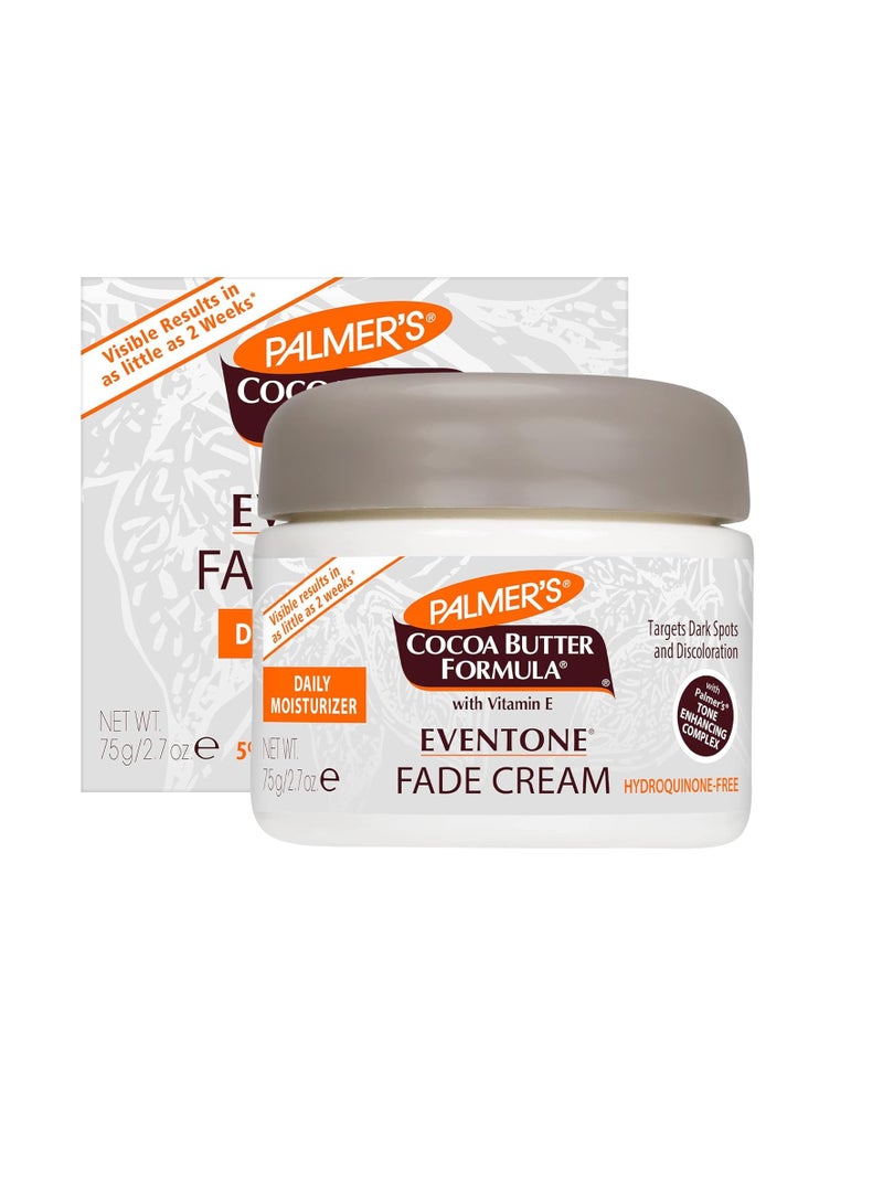 Palmer's Cocoa Butter Formula Eventone Fade Cream, Anti-Dark Spot Fade Cream with Vitamin E and Niacinamide, Helps Reduce Dark Spots & Age Spots, 2.7 Ounce