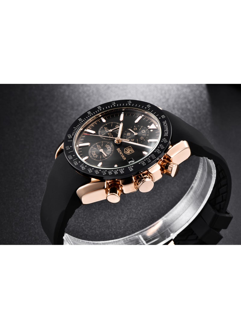 Watches for Men Watch Quartz Luxury Chronograph Water Resistant Watch 5140 220mm