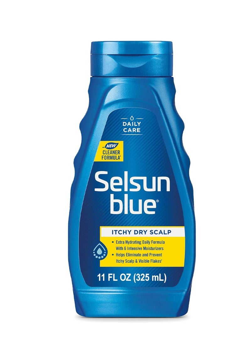 Selsun Blue Itchy Dry Scalp Anti-dandruff Shampoo, 11 fl. oz., Extra-Hydrating Formula, Pyrithione Zinc 1%