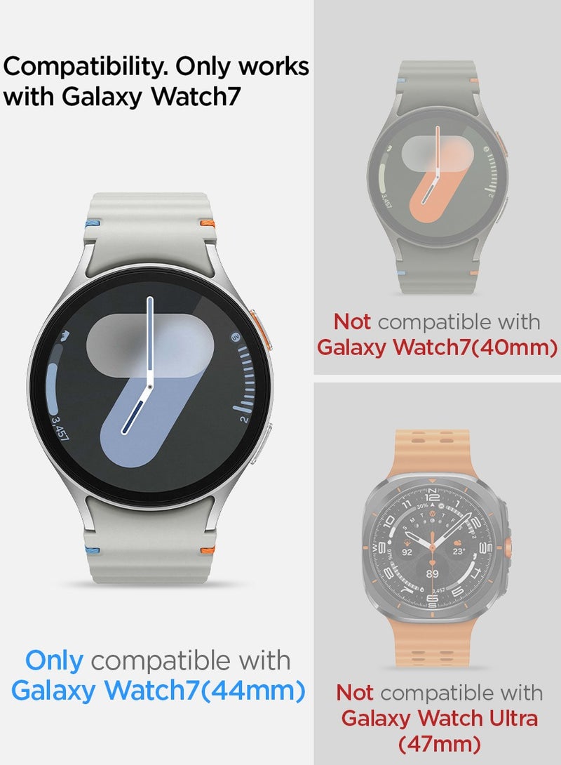 GLAStR EZ-Fit Samsung Galaxy Watch 7 (44mm) Screen Protector [2-PACK] Tempered Glass with Auto Align Install Kit