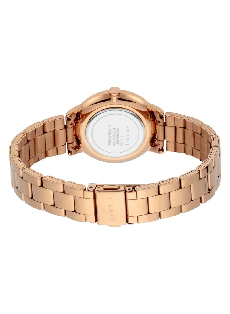 Esprit Stainless Steel Analog Women's Watch With Rose Gold ES1L154M0075