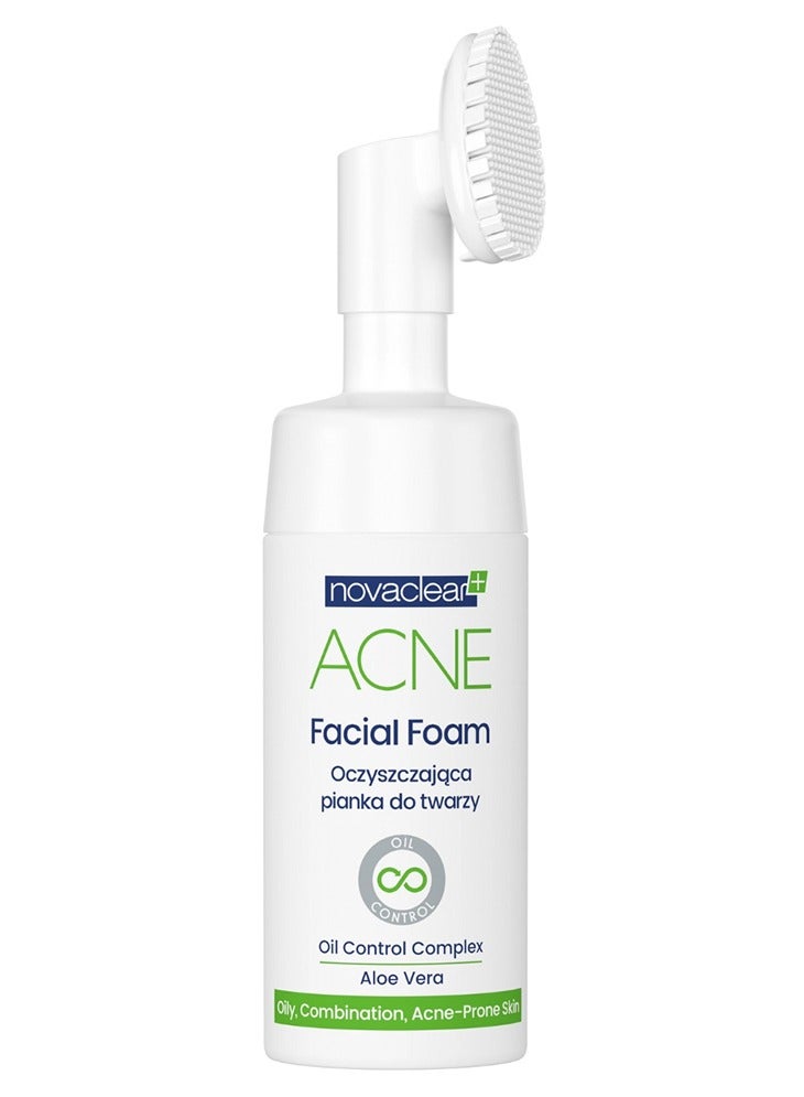 Acne Facial Foam White/Green 100ml