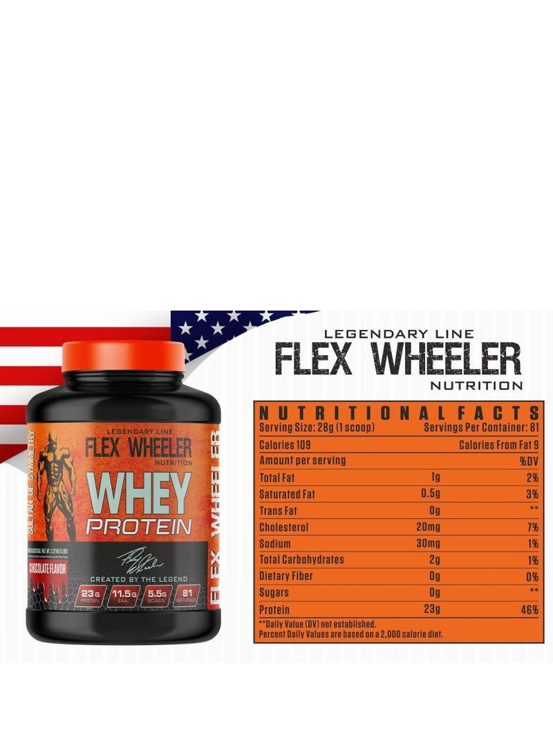 Flex Wheeler 100% Premium Whey Protein - Rich Chocolate, 2.27kg (81 Servings)