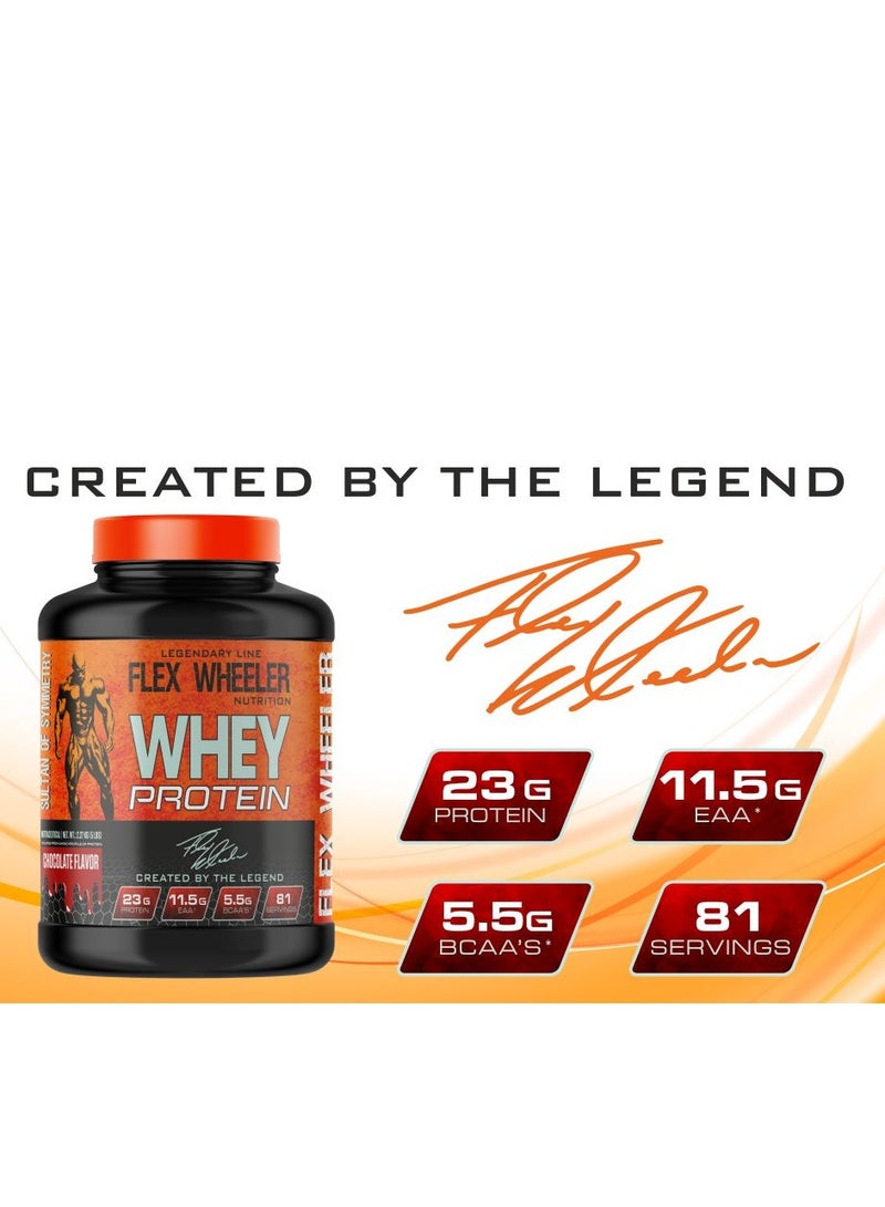 Flex Wheeler 100% Premium Whey Protein - Rich Chocolate, 2.27kg (81 Servings)