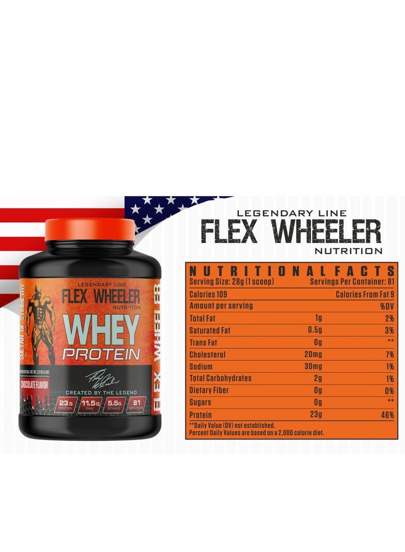 Flex Wheeler 100% Premium Whey Protein - Strawberry, 2.27kg (81 Servings)