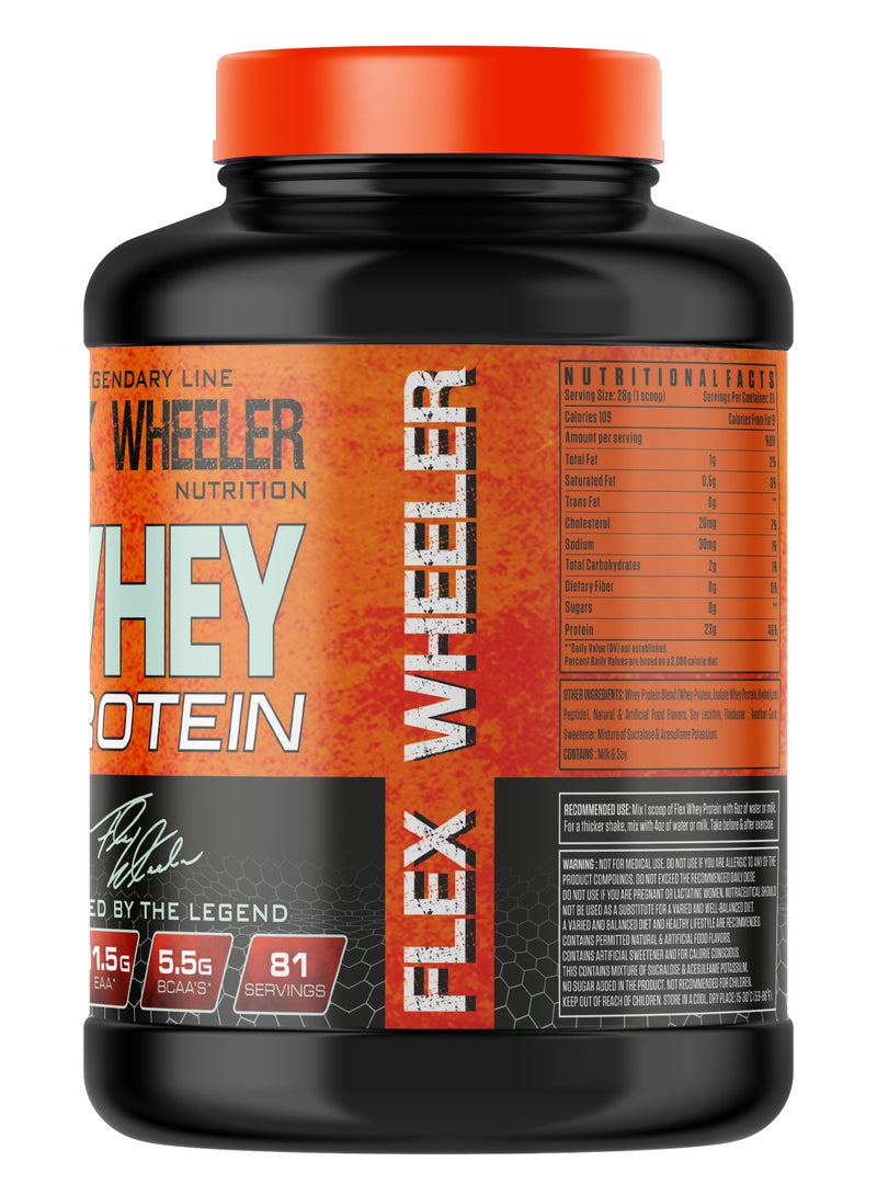 Flex Wheeler 100% Premium Whey Protein - Strawberry, 2.27kg (81 Servings)