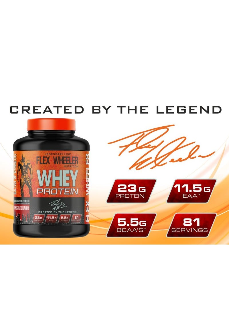 Flex Wheeler 100% Premium Whey Protein - Strawberry, 2.27kg (81 Servings)