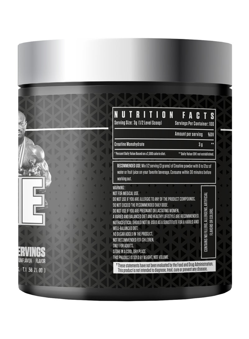 Dexter Jackson Black Series Creatine Monohydrate - Unflavored, 300g