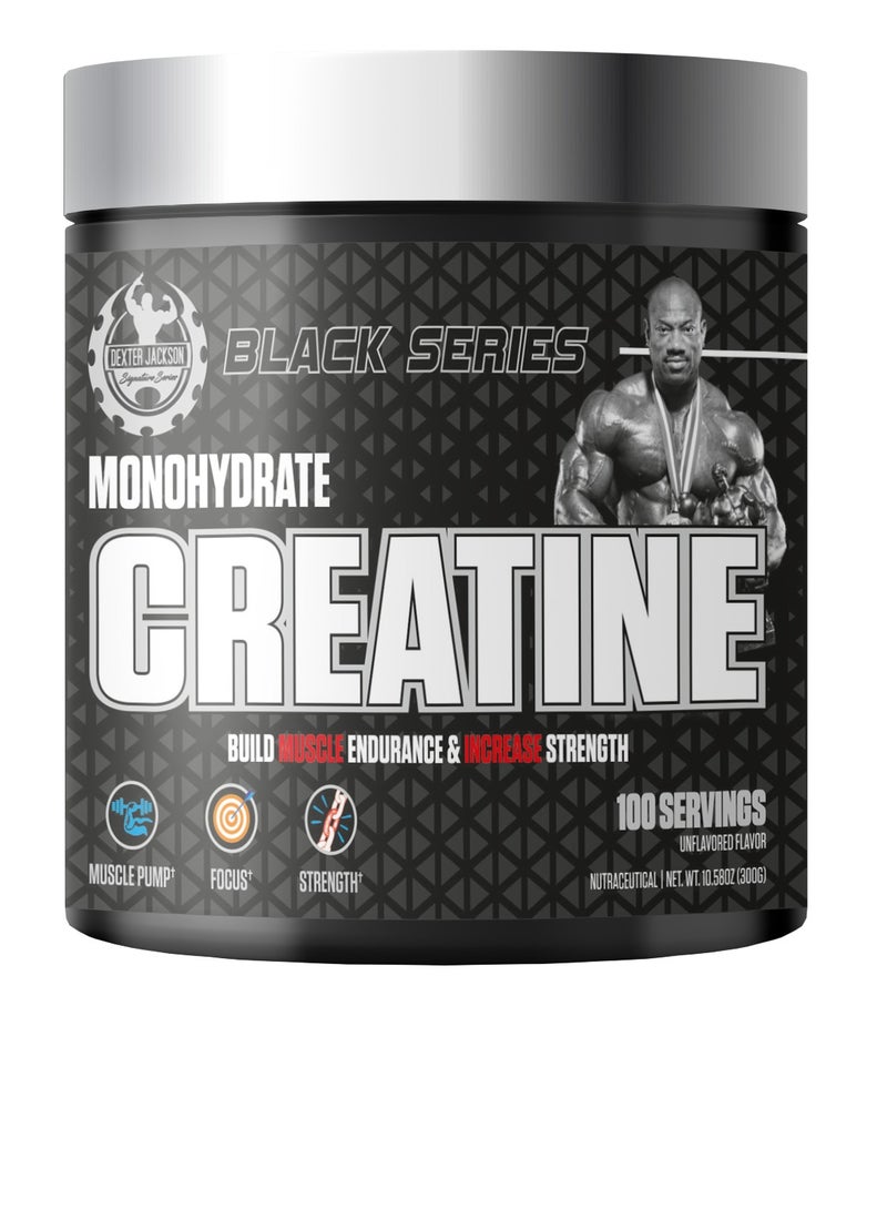 Dexter Jackson Black Series Creatine Monohydrate - Unflavored, 300g