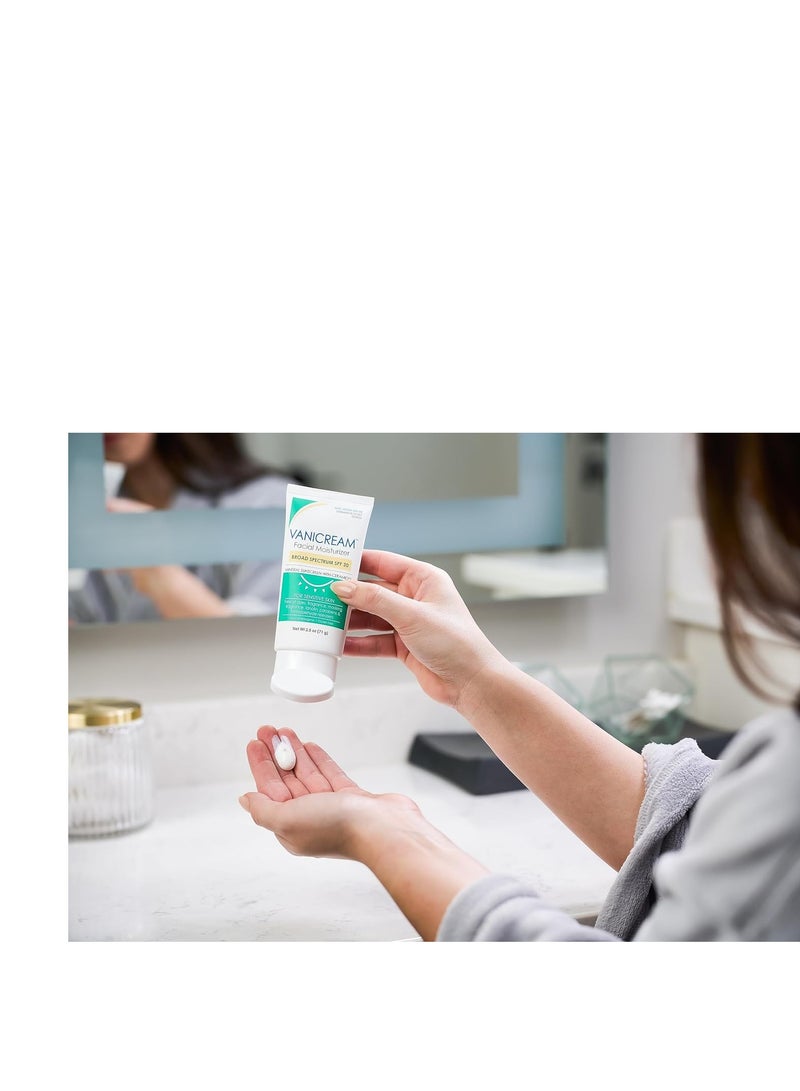 Vanicream Facial Moisturizer with SPF 30 - Mineral Sunscreen - 2.5fl oz - Formulated Without Common Irritants for Those with Sensitive Skin