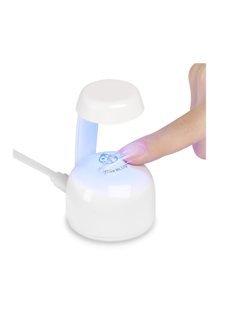 Beetles Mini Uv Light for Gel Nails Flash Curing Innovative with Smart Sensor for Easy and Fast Extension System, Portable Manicure Uv Led Light for Gel Nail Polish DIY Nail Art