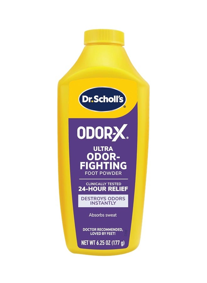 Odor-X Ultra Odor-Fighting Foot Powder (177 g) + Dr. Scholl's Ultra Sweat-Absorbing Foot Powder (198 g) Combo