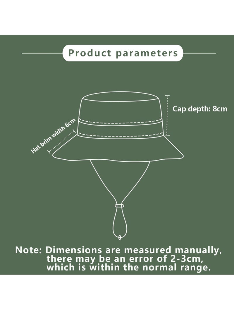 Sun Hats for Men UV Protection Summer Beach Hat Cotton Boonie Hat Safari Hat Wide Brim Foldable Fishsing Garden Hiking Hat