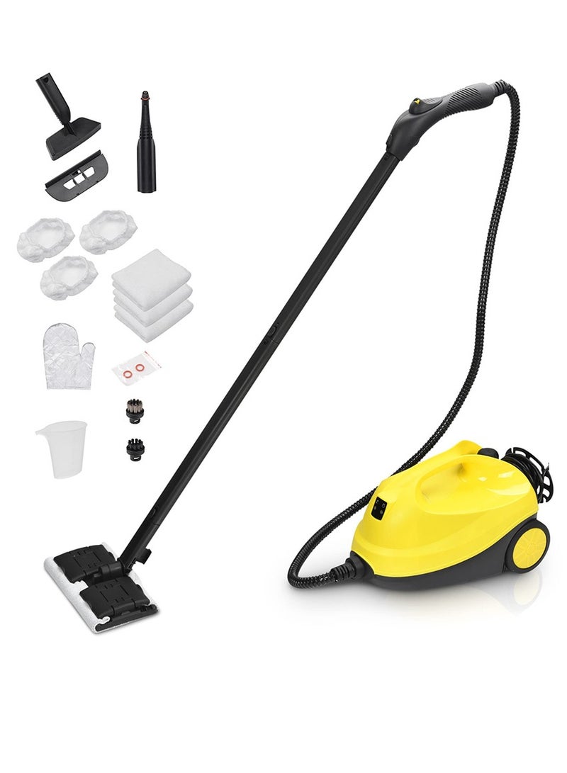 Steam Cleaner, 2000 W, 4 Bar Steam Pressure, 1.8 Liter Tank Capacity, High Temperature Kills 99.99% of Viruses & Bacteria