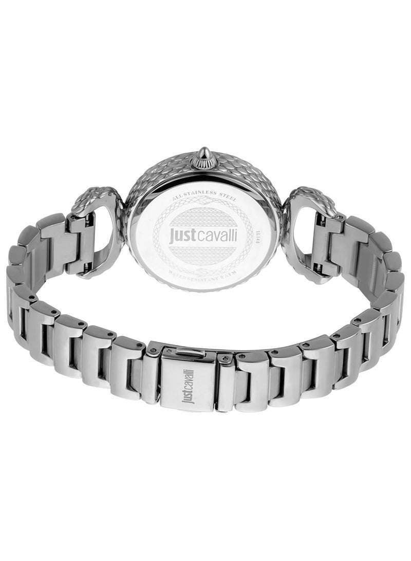 Just Cavalli Stainless Steel Analog Women's Watch With Silver JC1L148M0045