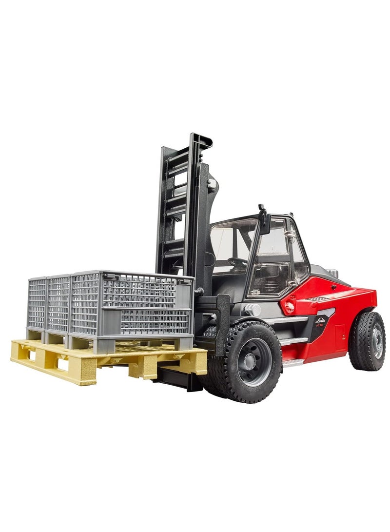 Bruder Linde Forklift HD30 with Tow-Coupling and 2 Pallets