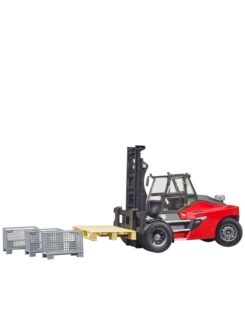 Bruder Linde Forklift HD30 with Tow-Coupling and 2 Pallets