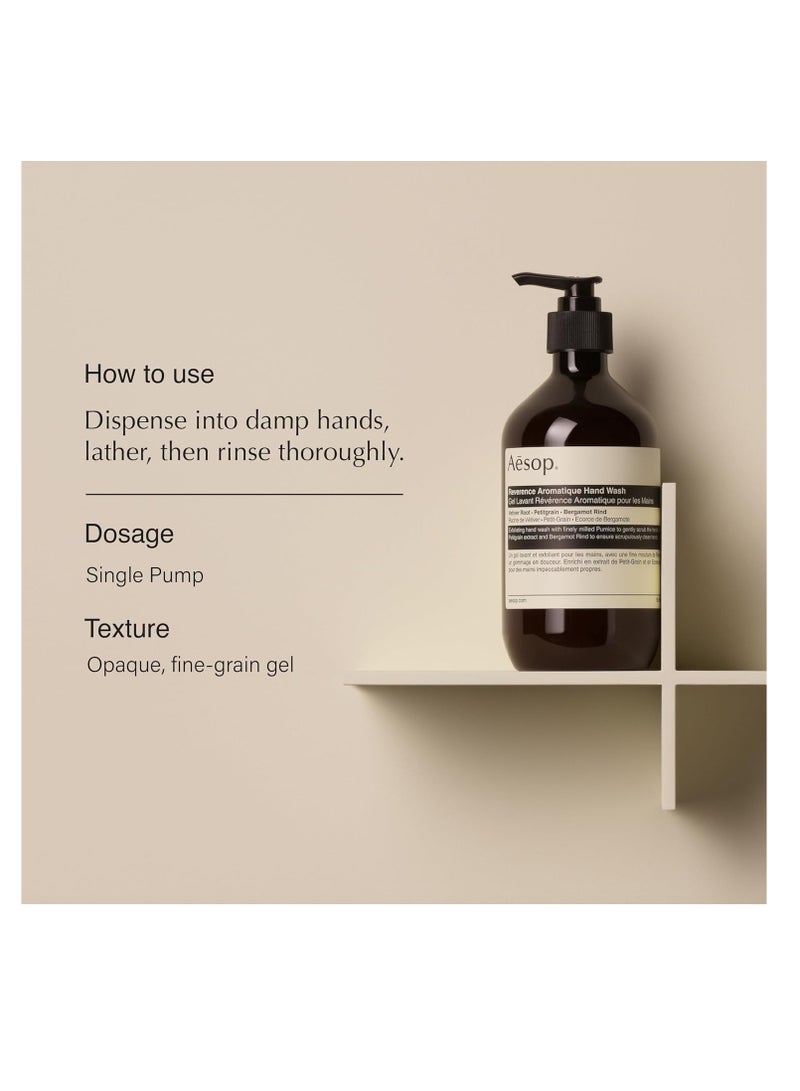 Aesop Reverence Aromatique Hand Wash - Cleanse and Exfoliate the Hands - With Botanical Extracts And Finely Milled Pumice - 16.9 oz