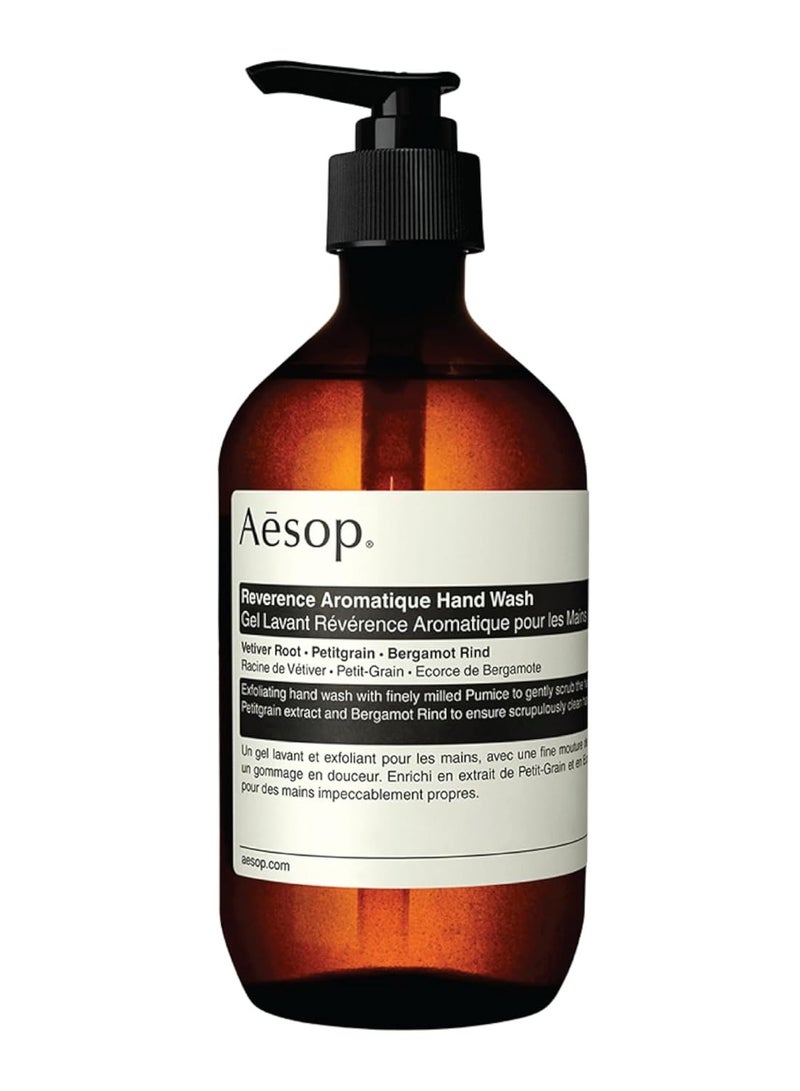 Aesop Reverence Aromatique Hand Wash - Cleanse and Exfoliate the Hands - With Botanical Extracts And Finely Milled Pumice - 16.9 oz