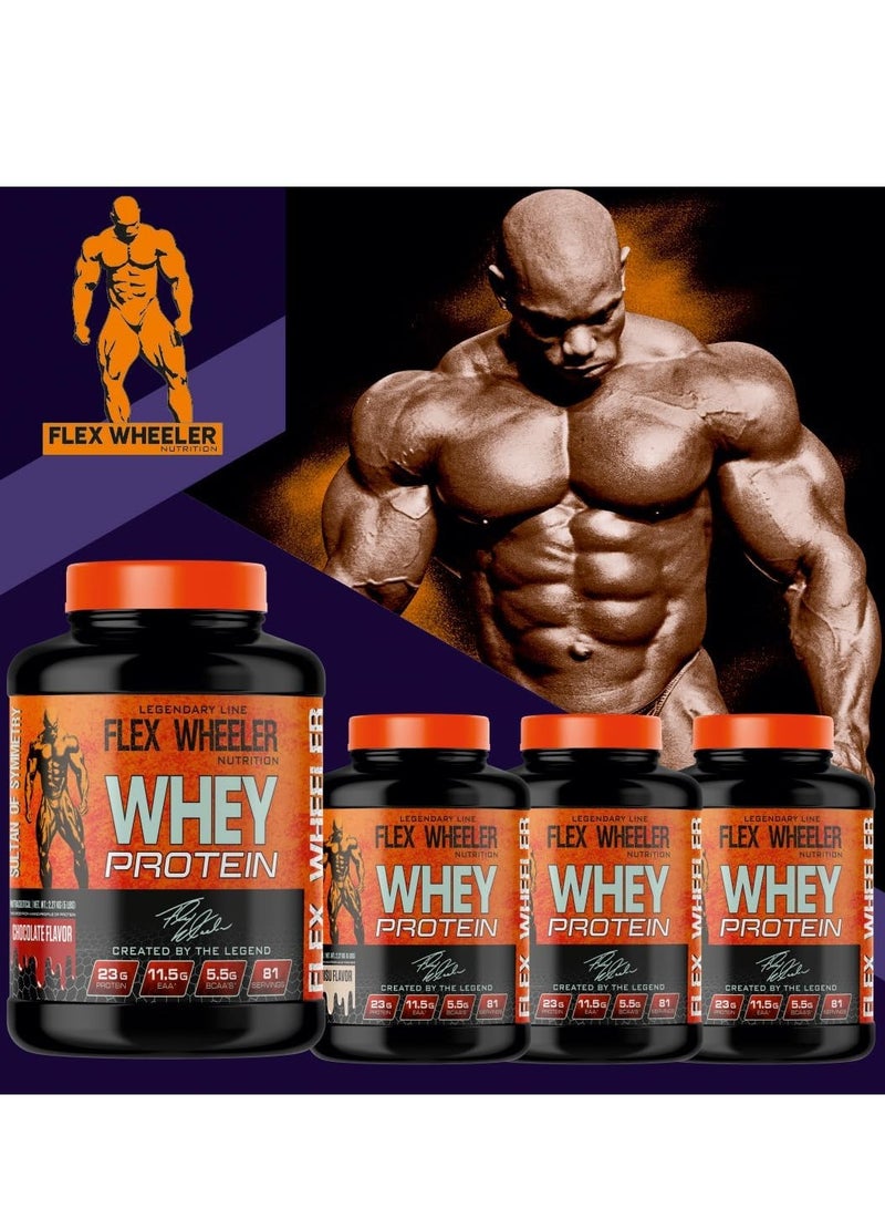 Flex Wheeler 100% Premium Whey Protein - Tiramisu Flavor, 2.27kg (81 Servings)