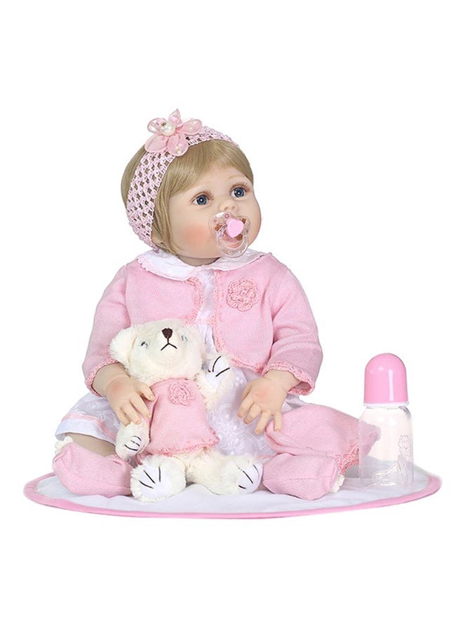 Quality Cute And Beautiful Reborn Baby Doll With Plush Toy 22Inch 22inch