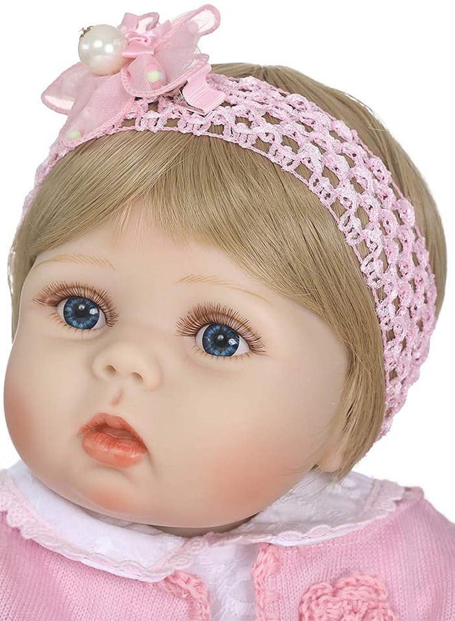 Quality Cute And Beautiful Reborn Baby Doll With Plush Toy 22Inch 22inch