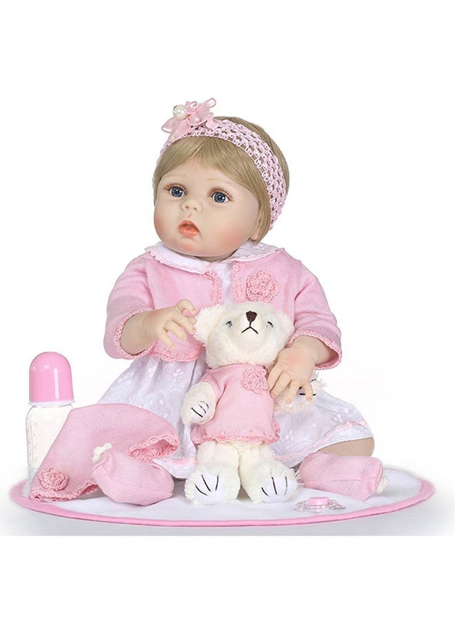 Quality Cute And Beautiful Reborn Baby Doll With Plush Toy 22Inch 22inch