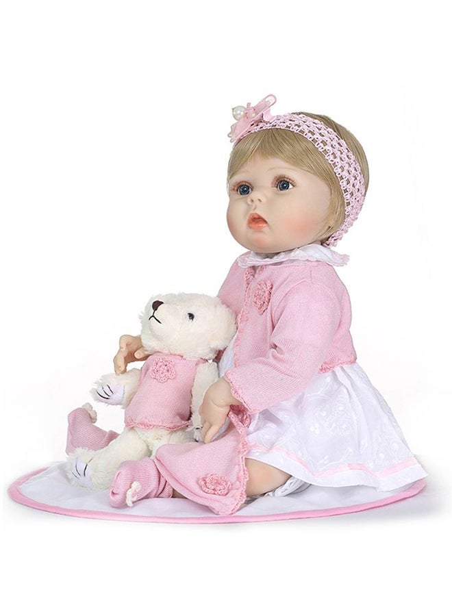 Quality Cute And Beautiful Reborn Baby Doll With Plush Toy 22Inch 22inch