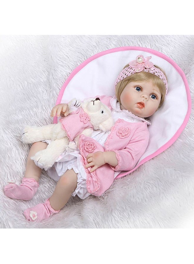 Quality Cute And Beautiful Reborn Baby Doll With Plush Toy 22Inch 22inch