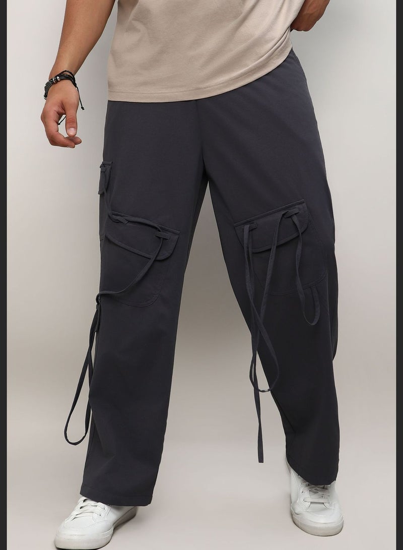 Solid Cargo Pant