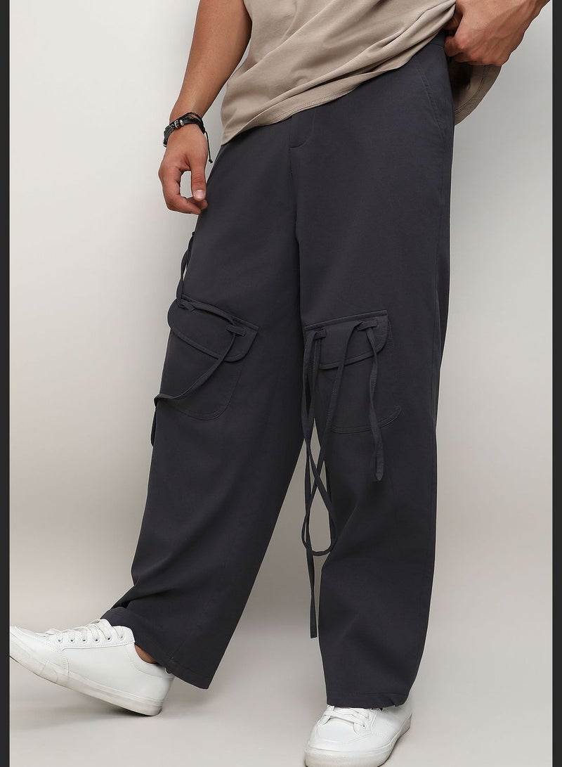 Solid Cargo Pant