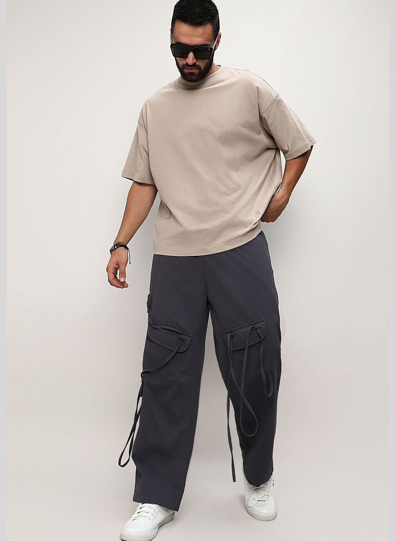 Solid Cargo Pant