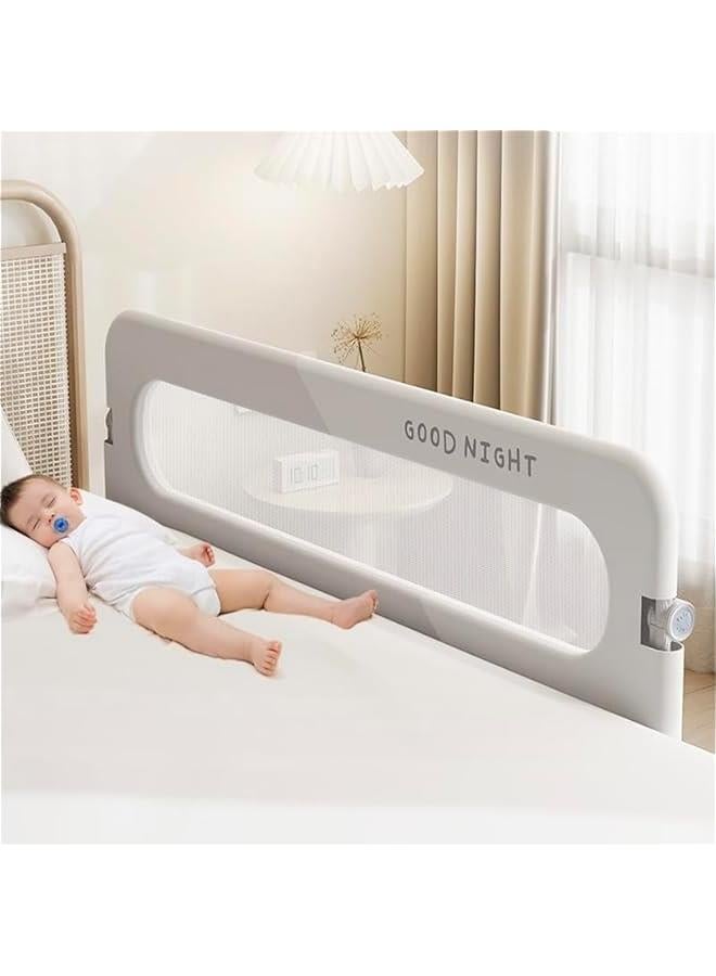 Baby Bed Rail Guard for Toddlers - 47 Toddler Bed Rails, Bed Adjustable Heights and Swing Down Bedrail, Child Safety Side Railing Guards for Kids, for Twin Bed, Full Size Bed