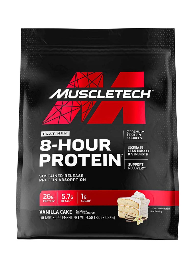 Platinum 8 Hour Protein 4.4 Lb Vanilla Cake