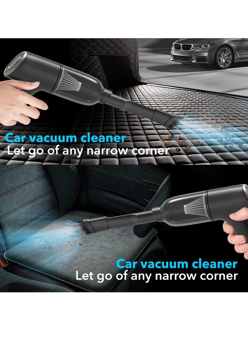 Air Duster / Mini Vacuum 4000mAh 120W 8000pa Suction, Foldable Compressed Air Duster Rechargeable Handheld Vacuum Cordless Keyboard Cleaner Air Blower Car Vacuum Cleaner for Car