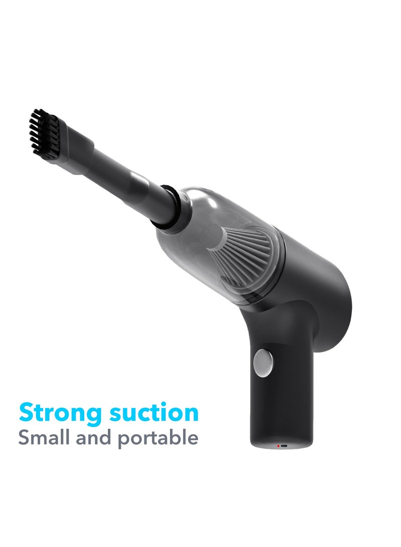 Air Duster / Mini Vacuum 4000mAh 120W 8000pa Suction, Foldable Compressed Air Duster Rechargeable Handheld Vacuum Cordless Keyboard Cleaner Air Blower Car Vacuum Cleaner for Car