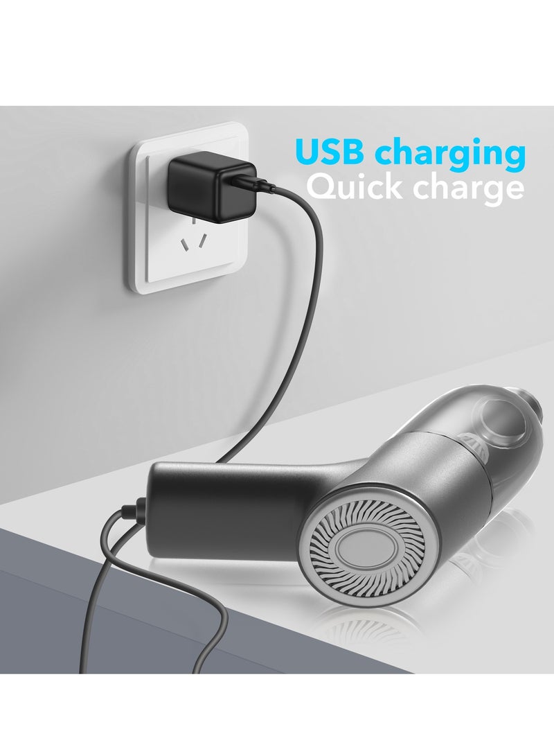 Air Duster / Mini Vacuum 4000mAh 120W 8000pa Suction, Foldable Compressed Air Duster Rechargeable Handheld Vacuum Cordless Keyboard Cleaner Air Blower Car Vacuum Cleaner for Car