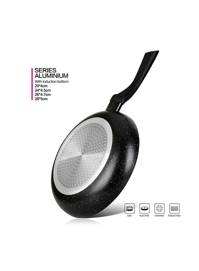 Frying Pan Aluminum And TouchStone Coating With Induction Bottom Promo Series Black 28x5cm