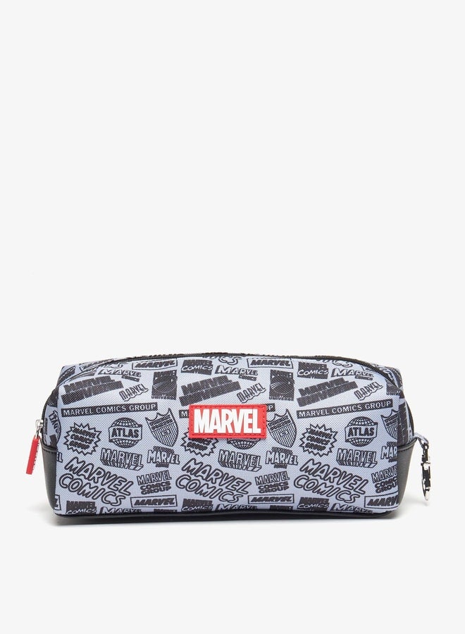 Marvel All-Over Print Backpack with Adjustable Shoulder Straps and Pencil Pouch - 48x35x12 cm